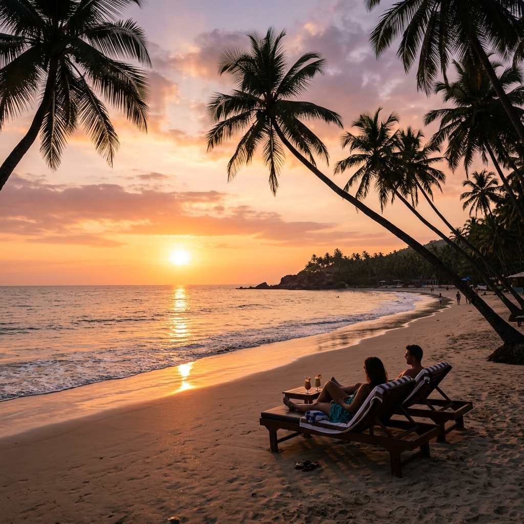 Goa Beach Sunset